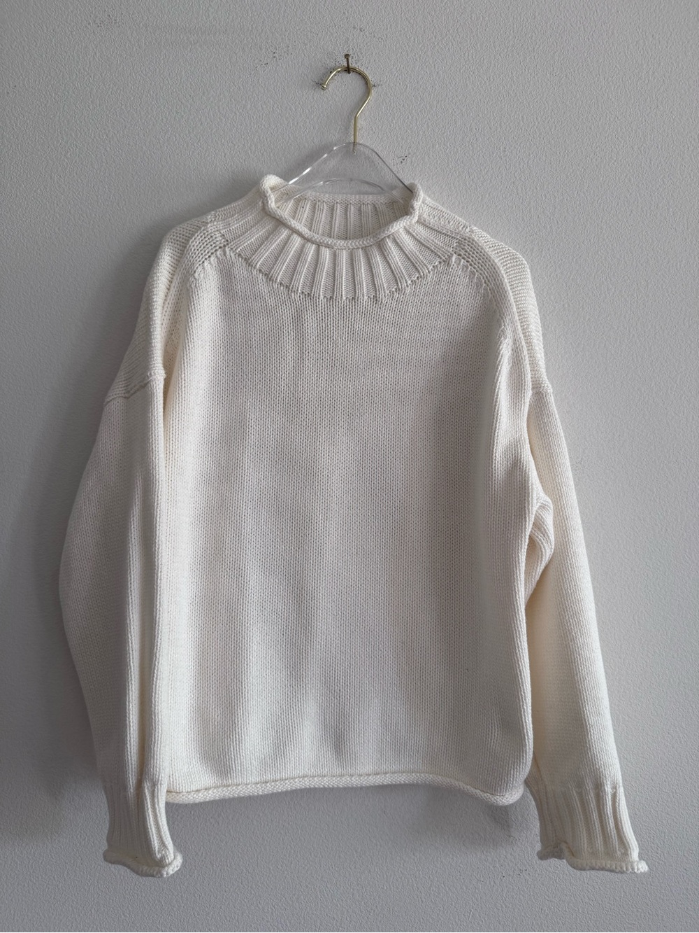 J Crew 2025 Rollneck Sweater In Ivory Size S